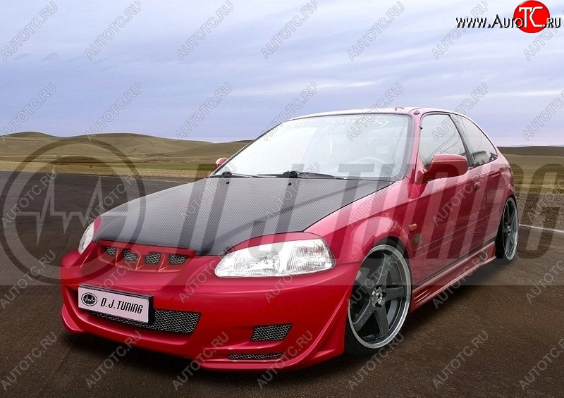 25 899 р. Передний бампер D.J. Honda Civic EJ,EK,EM седан дорестайлинг (1995-1998)  с доставкой в г. Белгород