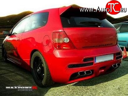 25 899 р. Задний бампер Maxpower Honda Civic ES седан дорестайлинг (2000-2003)  с доставкой в г. Белгород