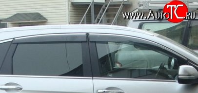 439 р. Комплект дефлекторов окон (ветровиков) 4 шт. Novline (акрил) Honda CR-V RM1,RM3,RM4 дорестайлинг (2012-2015)  с доставкой в г. Белгород