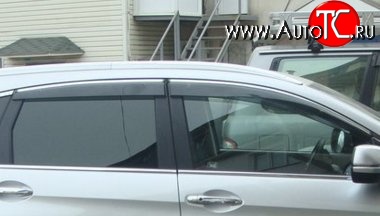 999 р. Комплект дефлекторов окон (ветровиков) 4 шт. Russtal Honda CR-V RM1,RM3,RM4 дорестайлинг (2012-2015)  с доставкой в г. Белгород