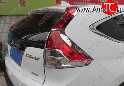 4 749 р. Накладки на фонари СТ Honda CR-V RM1,RM3,RM4 дорестайлинг (2012-2015) (Неокрашенные)  с доставкой в г. Белгород