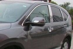 2 149 р. Накладки под ручки дверей (мыльницы) СТ Honda CR-V RM1,RM3,RM4 дорестайлинг (2012-2015) (Неокрашенные)  с доставкой в г. Белгород. Увеличить фотографию 2