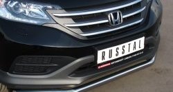 15 249 р. Одинарная защита переднего бампера диаметром 63 мм SLITKOFF  Honda CR-V  RM1,RM3,RM4 (2012-2015) дорестайлинг  с доставкой в г. Белгород. Увеличить фотографию 2