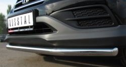 15 249 р. Одинарная защита переднего бампера диаметром 63 мм SLITKOFF  Honda CR-V  RM1,RM3,RM4 (2012-2015) дорестайлинг  с доставкой в г. Белгород. Увеличить фотографию 3