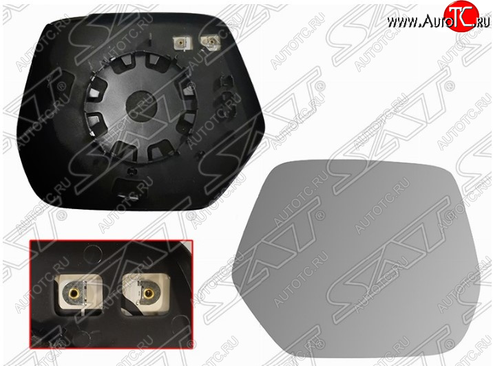 2 899 р. Правое полотно зеркала SAT (асферическое с обогревом) Honda CR-V RM1,RM3,RM4 дорестайлинг (2012-2015)  с доставкой в г. Белгород