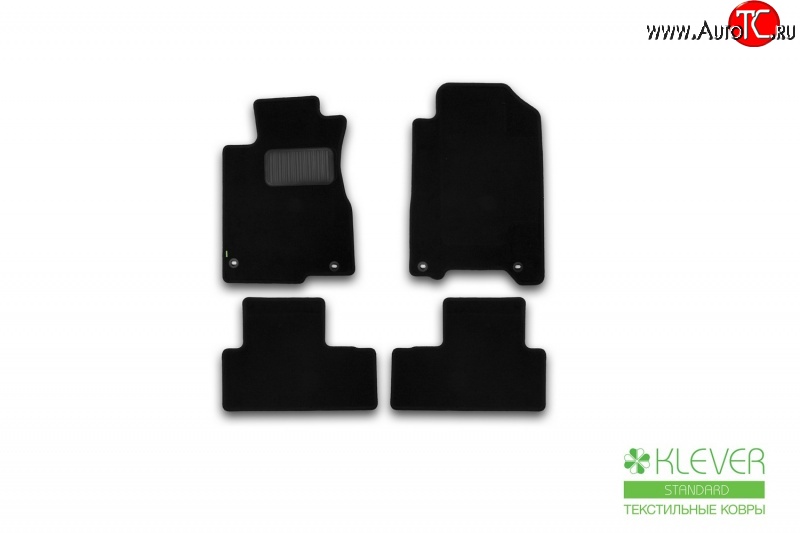 339 р. Коврики в салон Klever Standart. (текстиль) Honda CR-V RM1,RM3,RM4 дорестайлинг (2012-2015) (для обычного авто)  с доставкой в г. Белгород