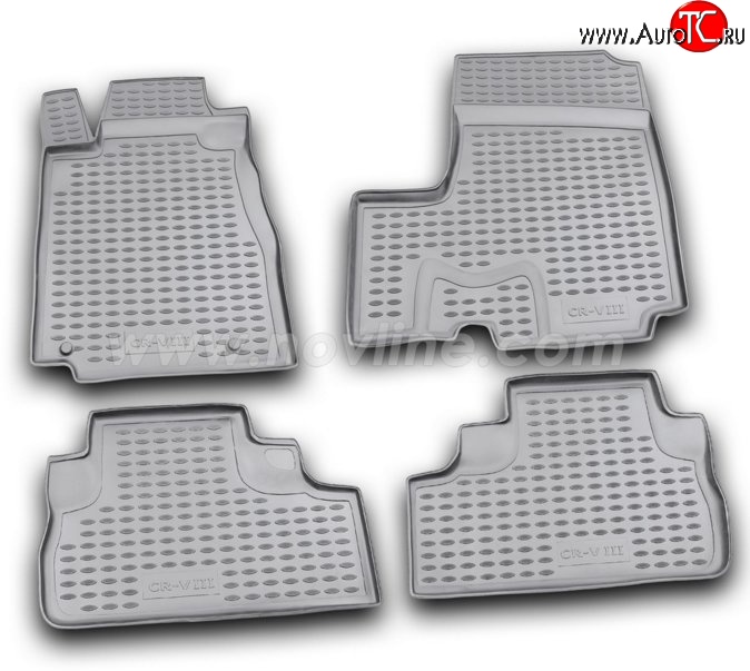 3 699 р. Комплект ковриков в салон Element 4 шт. (полиуретан)  Honda CR-V  RM1,RM3,RM4 (2012-2015) дорестайлинг  с доставкой в г. Белгород