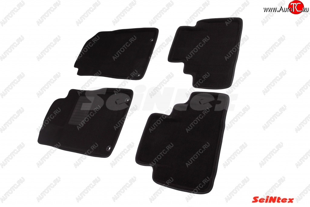 5 249 р. Комплект 3D ковриков в салон Seintex Honda CR-V RM1,RM3,RM4 дорестайлинг (2012-2015)  с доставкой в г. Белгород