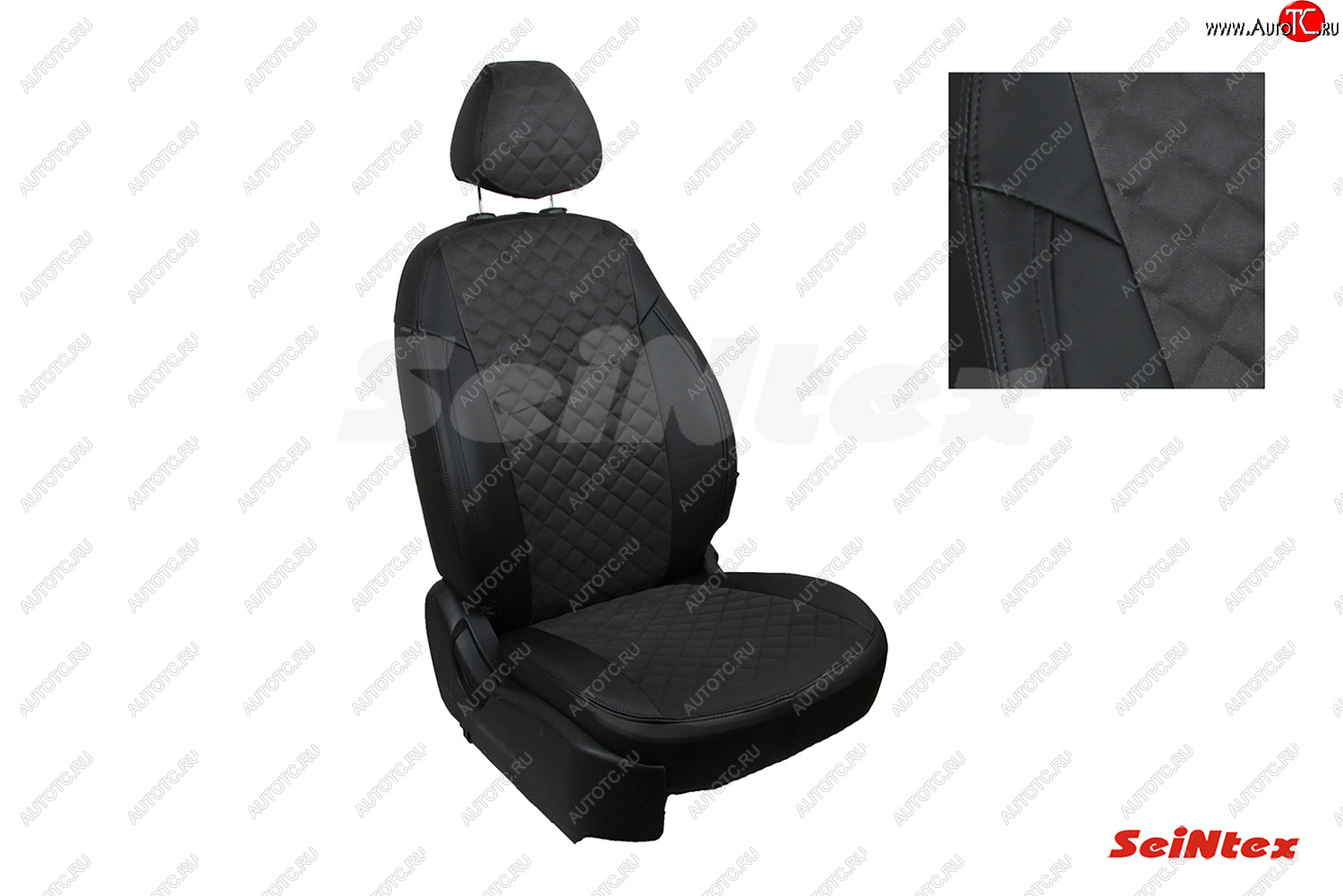 6 449 р. Чехлы для сидений Seintex Ромб Алькантара Honda CR-V RM1,RM3,RM4 рестайлинг (2014-2018)  с доставкой в г. Белгород