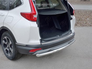 2 749 р. Накладка на задний бампер Russtal (лист) Honda CR-V RW,RT дорестайлинг (2016-2020)  с доставкой в г. Белгород. Увеличить фотографию 3