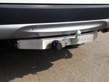 Фаркоп (тягово-сцепное устройство) TCC (надпись Honda) Honda CR-V RW,RT рестайлинг (2019-2022) (Оцинкованный, шар F)