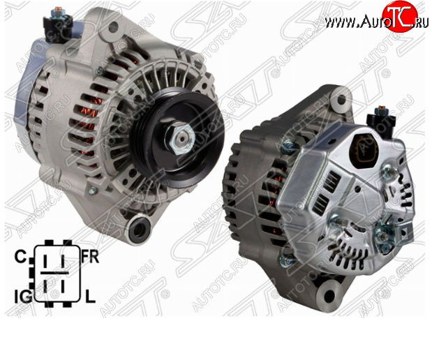 5 999 р. Генератор SAT (12V/95A)  Honda CR-V ( RD1,RD2,RD3,  RD4,RD5,RD6,RD7,RD9 ) (1995-2004)  дорестайлинг, рестайлинг, дорестайлинг  с доставкой в г. Белгород