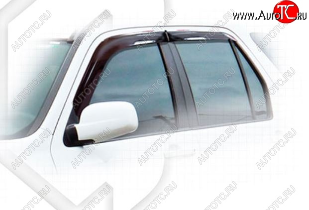 2 159 р. Дефлектора окон CA-Plastiс Honda CR-V RD4,RD5,RD6,RD7,RD9  рестайлинг (2004-2006) (Classic полупрозрачный, Без хром.молдинга)  с доставкой в г. Белгород