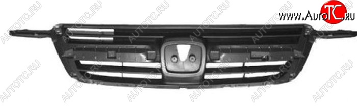 2 169 р. Решётка радиатора SAT Honda CR-V RD4,RD5,RD6,RD7,RD9  дорестайлинг (2001-2004) (Неокрашенная)  с доставкой в г. Белгород