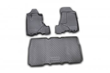 Коврики салона (полиуретан) Element Honda Element  1 (2003-2006) YH дорестайлинг (Чёрные)