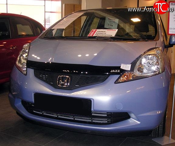 3 199 р. Дефлектор капота NovLine  Honda Jazz (2008-2015)  с доставкой в г. Белгород