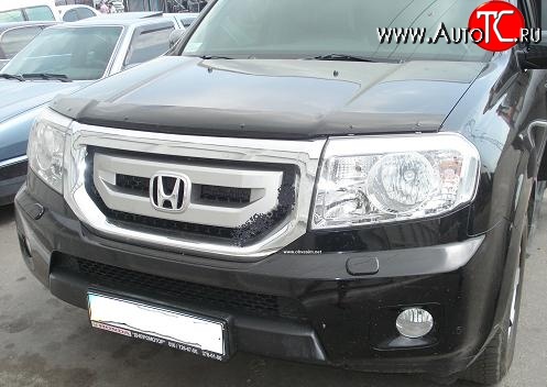 5 079 р. Дефлектор капота NovLine  Honda Pilot  YF4 (2008-2015) дорестайлинг, рестайлинг  с доставкой в г. Белгород