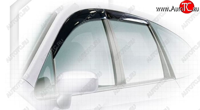 2 159 р. Дефлектора окон CA-Plastiс Honda Stream 1 RN1,RN3  дорестайлинг (2000-2004) (Classic полупрозрачный, Без хром.молдинга)  с доставкой в г. Белгород