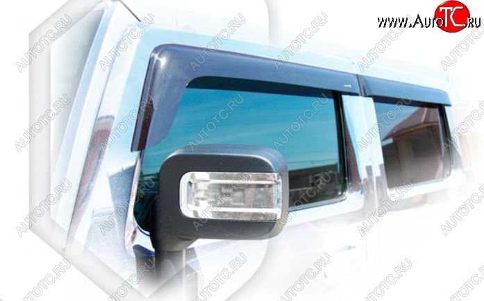 2 299 р. Дефлектора окон CA-Plastiс HUMMER H2 (2002-2009) (Classic полупрозрачный)  с доставкой в г. Белгород