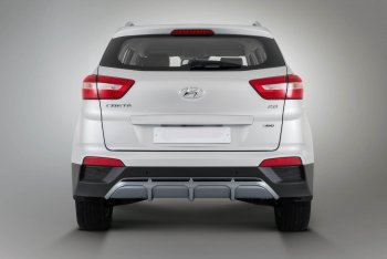8 999 р. Накладка заднего бампера Xmug Hyundai Creta GS дорестайлинг (2015-2019) (Неокрашенная)  с доставкой в г. Белгород. Увеличить фотографию 2