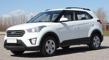 8 649 р. Комплект рейлингов АПС Hyundai Creta GS дорестайлинг (2015-2019) (Серебристые без поперечин )  с доставкой в г. Белгород. Увеличить фотографию 6