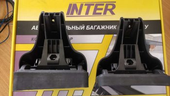 2 999 р. Комплект опор багажника Inter Hyundai Creta GS дорестайлинг (2015-2019)  с доставкой в г. Белгород. Увеличить фотографию 3