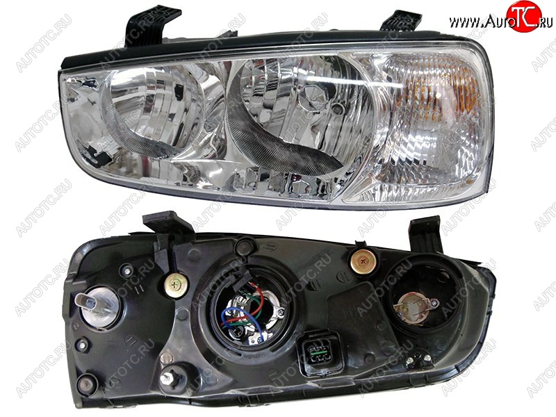 3 899 р. Левая передняя фара SAT Hyundai Elantra XD седан дорестайлинг (2000-2003)  с доставкой в г. Белгород