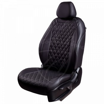 Чехлы для сидений Lord Autofashion Байрон (экокожа, раздельная спинка, 3 Г-образных подголовника) Hyundai Getz TB хэтчбэк 5 дв. рестайлинг (2005-2010)