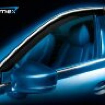 Дефлекторы окон с хромированым молдингом CHROMEX Hyundai Santa Fe DM рестайлинг (2015-2019)
