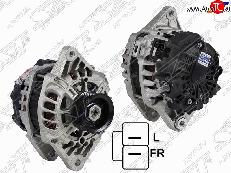 10 499 р. Генератор SAT (12V, 90A, 1,6 G4FC)  Hyundai i20 ( PB,  GB) (2008-2020), Hyundai I30 ( FD,  2 GD,  3 PD) (2007-2020), Hyundai I30 Fastback  PD (2017-2023), KIA Cerato  2 TD (2008-2013)  с доставкой в г. Белгород