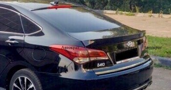 3 899 р. Лип спойлер АВТОКРАТ Hyundai I40 1 VF дорестайлинг седан (2011-2015) (Неокрашенный)  с доставкой в г. Белгород. Увеличить фотографию 5