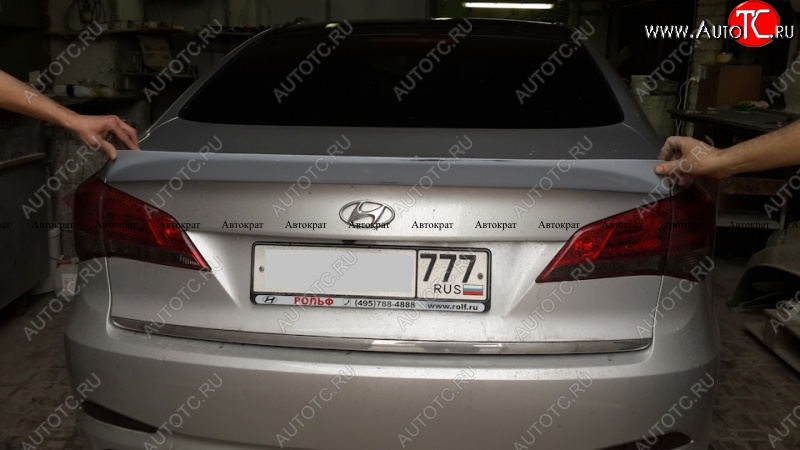 3 899 р. Лип спойлер АВТОКРАТ Hyundai I40 1 VF дорестайлинг седан (2011-2015) (Неокрашенный)  с доставкой в г. Белгород