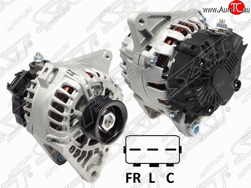 11 299 р. Генератор (2.0, 2,0 GDi) SAT (12V, 120A)  Hyundai IX35 ( LM,  NU) (2009-2025), Hyundai Tucson  LM (2010-2017), KIA Sportage  3 SL (2010-2016)  с доставкой в г. Белгород