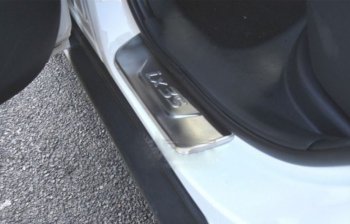 879 р. Накладки на порожки дверного проёма WINBO Hyundai IX35 NU дорестайлинг (2017-2020)  с доставкой в г. Белгород. Увеличить фотографию 2