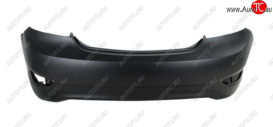 5 199 р. Задний бампер SAT (пр-во Тайвань)  Hyundai Solaris  RBr (2010-2014) седан дорестайлинг (Неокрашенный)  с доставкой в г. Белгород