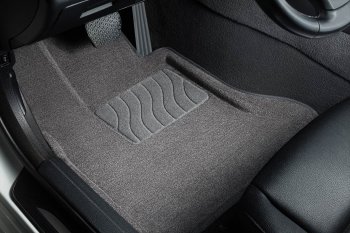 7 649 р. Коврики в салон SEINTEX 3D ВОРС (комплект) Hyundai Sonata DN8 (2019-2022) (Цвет: серый)  с доставкой в г. Белгород. Увеличить фотографию 4