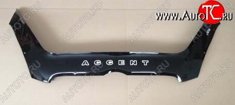 999 р. Дефлектор капота (рестайлинг) Russtal Hyundai Accent 3 MC седан (2005-2011)  с доставкой в г. Белгород