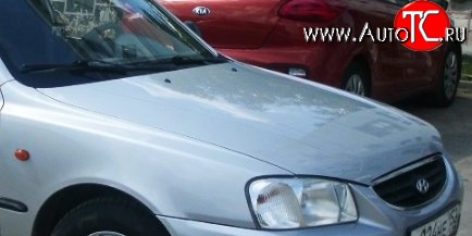 15 999 р. Капот Стандартный Hyundai Accent 2 LC седан дорестайлинг (ТагАЗ) (1999-2012) (Окрашенный)  с доставкой в г. Белгород