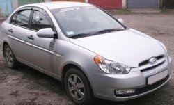1 649 р. Реснички на фары CT v1 Hyundai Accent 3 MC седан (2005-2011) (Неокрашенные)  с доставкой в г. Белгород. Увеличить фотографию 2