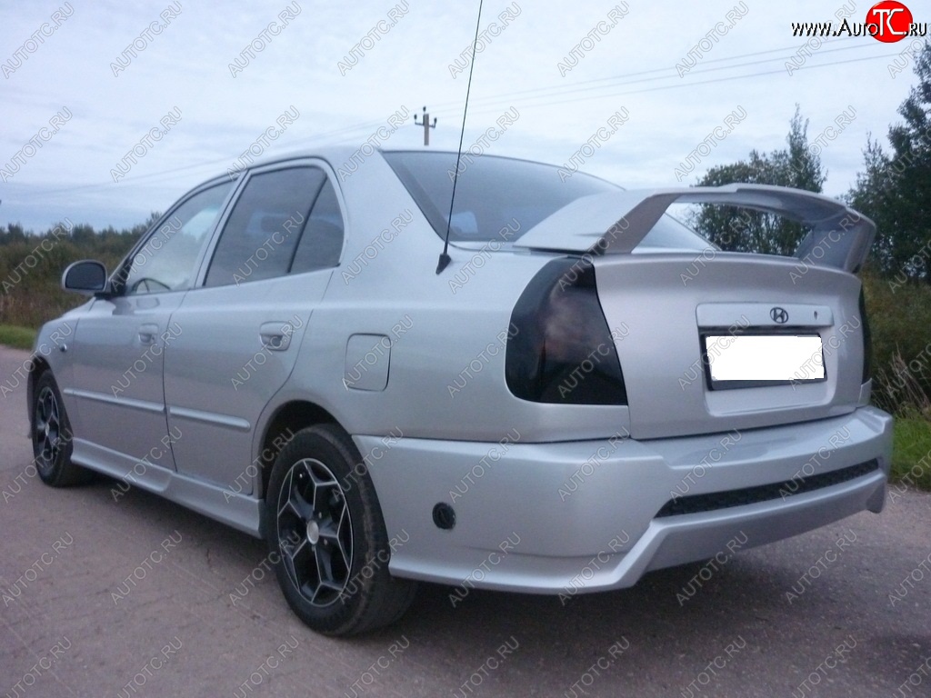 5 499 р. Спойлер GALANT STYLE Hyundai Accent 2 LC седан дорестайлинг (ТагАЗ) (1999-2012) (Неокрашенный)  с доставкой в г. Белгород