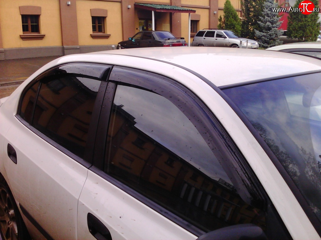 999 р. Комплект дефлекторов окон (ветровиков) 4 шт. (седан) Russtal Hyundai Elantra XD седан дорестайлинг (2000-2003)  с доставкой в г. Белгород