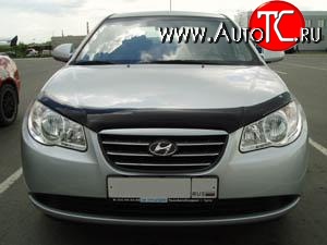 2 204 р. Дефлектор капота NovLine Hyundai Elantra HD (2006-2011)  с доставкой в г. Белгород