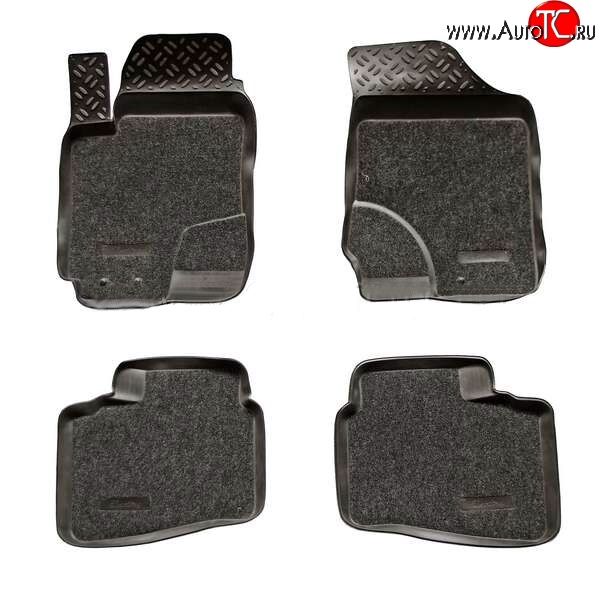 3 399 р. Комплект ковриков в салон Aileron 4 шт. (полиуретан, покрытие Soft) Hyundai Elantra HD (2006-2011)  с доставкой в г. Белгород