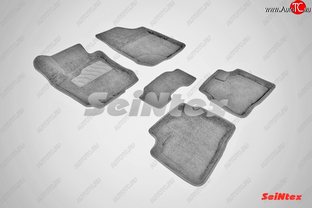 7 399 р. Износостойкие коврики в салон 3D HYUNDAI ELANTRA серые (компл) Hyundai Elantra HD (2006-2011)  с доставкой в г. Белгород