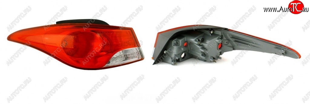 1 449 р. Фонарь BRIGHTROAD (внешний, левый) Hyundai Elantra MD дорестайлинг (2010-2013)  с доставкой в г. Белгород