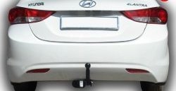 6 999 р. Фаркоп (седан) Лидер Плюс Hyundai Elantra MD дорестайлинг (2010-2013) (Без электропакета)  с доставкой в г. Белгород. Увеличить фотографию 2