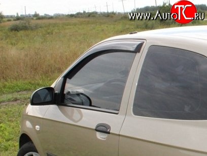 999 р. Комплект дефлекторов окон (ветровиков) 4 шт. (3 дв.) Russtal Hyundai Getz TB хэтчбэк 5 дв. дорестайлинг (2002-2005)  с доставкой в г. Белгород