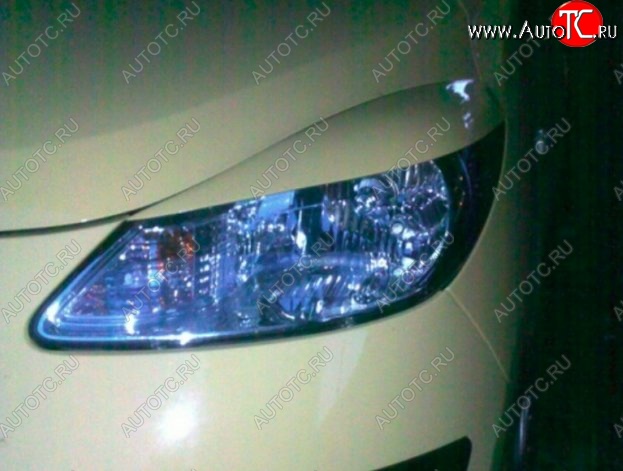 1 649 р. Реснички на фары CT Hyundai i10 PA дорестайлинг (2007-2011) (Неокрашенные)  с доставкой в г. Белгород