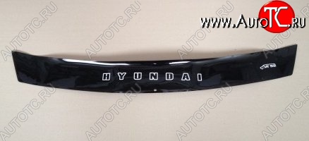 999 р. Дефлектор капота Russtal (короткий) Hyundai i20 PB хэтчбэк дорестайлинг (2008-2012)  с доставкой в г. Белгород