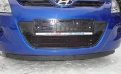 1 469 р. Сетка на бампер Russtal (черная) Hyundai i20 PB хэтчбэк дорестайлинг (2008-2012)  с доставкой в г. Белгород. Увеличить фотографию 6
